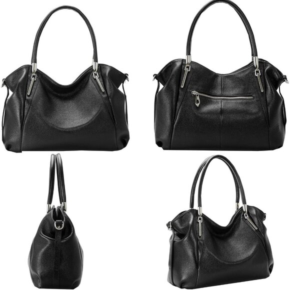 Versatile Designer Satchel Handbag for Women - Premium Leather Crossbody Bag - Picture 5 of 7